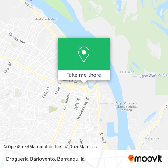 Mapa de Droguería Barlovento