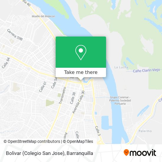 Bolivar (Colegio San Jose) map