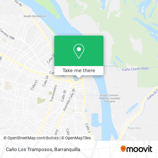 Mapa de Caño Los Tramposos