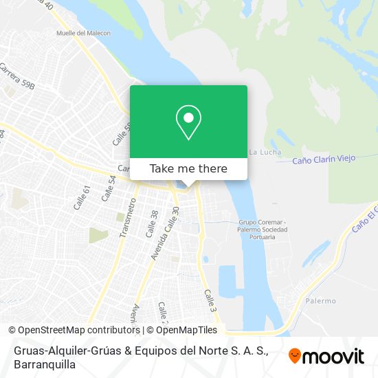 Gruas-Alquiler-Grúas & Equipos del Norte S. A. S. map