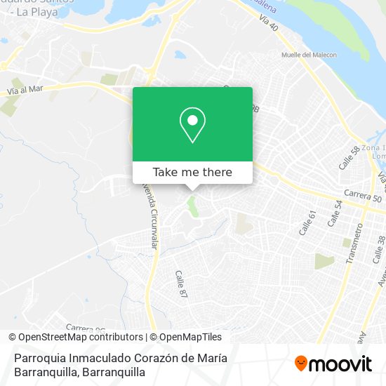 Parroquia Inmaculado Corazón de María Barranquilla map