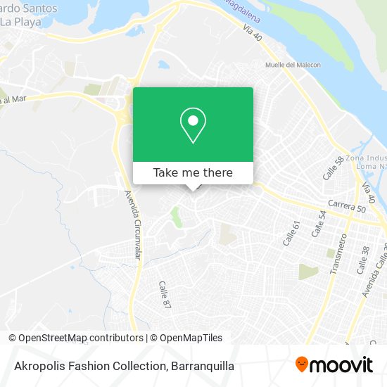 Mapa de Akropolis Fashion Collection