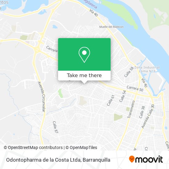 Odontopharma de la Costa Ltda map