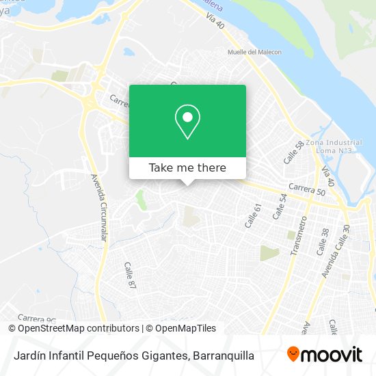 Jardín Infantil Pequeños Gigantes map