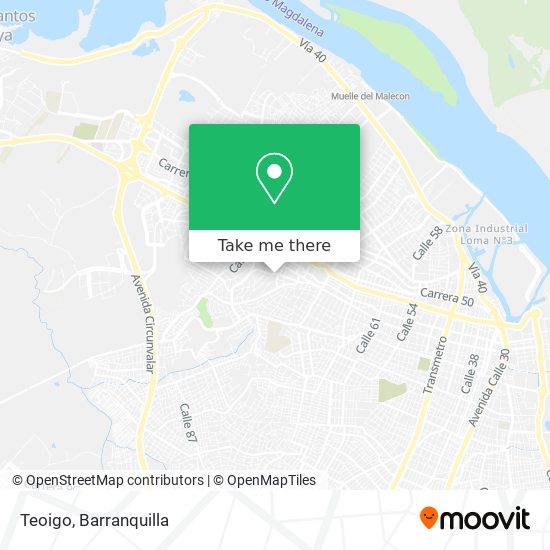 Teoigo map