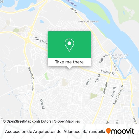 Asociación de Arquitectos del Atlántico map