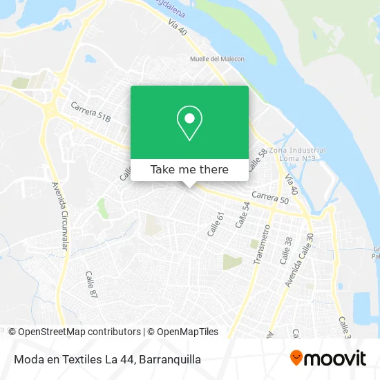 Moda en Textiles La 44 map