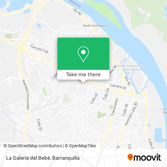 Mapa de La Galería del Bebé
