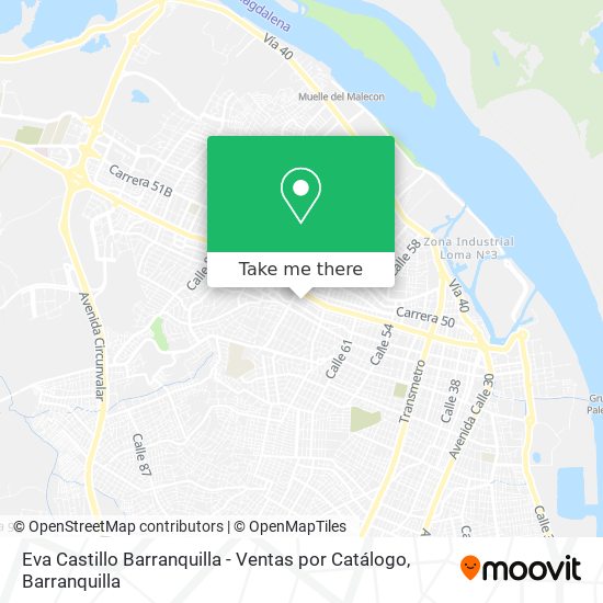Eva Castillo Barranquilla - Ventas por Catálogo map