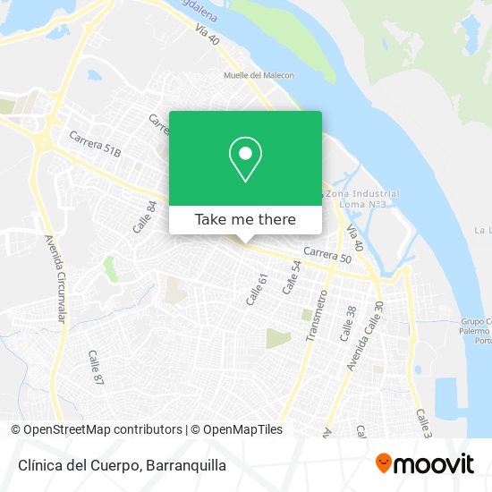 Clínica del Cuerpo map