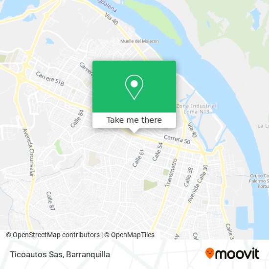 Ticoautos Sas map