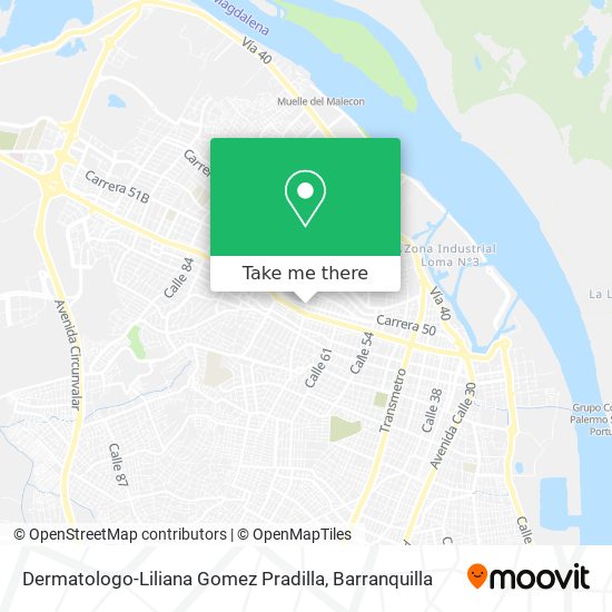 Mapa de Dermatologo-Liliana Gomez Pradilla