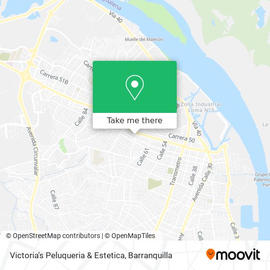 Mapa de Victoria's Peluqueria & Estetica