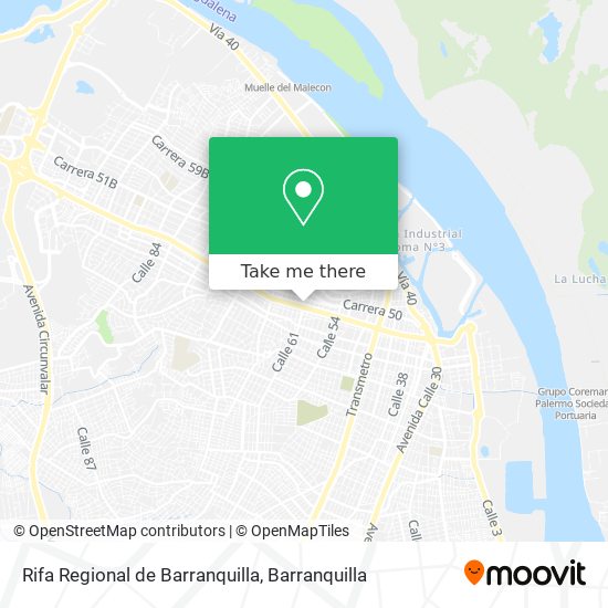 Rifa Regional de Barranquilla map