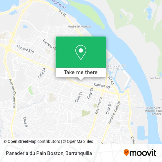 Panaderia du Pain Boston map