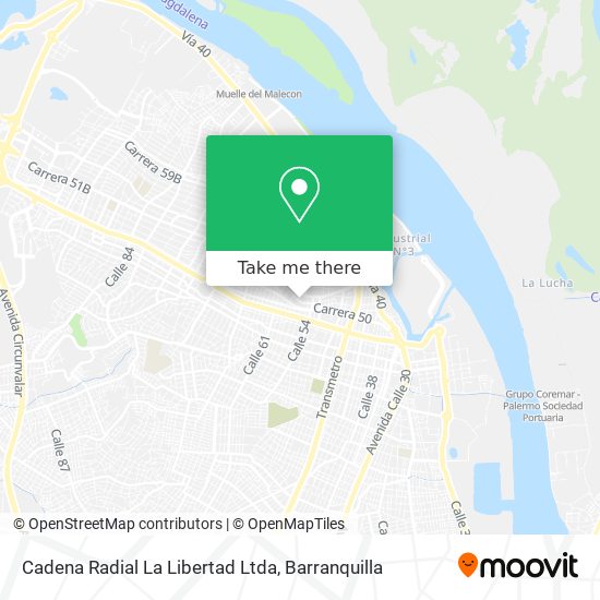 Mapa de Cadena Radial La Libertad Ltda