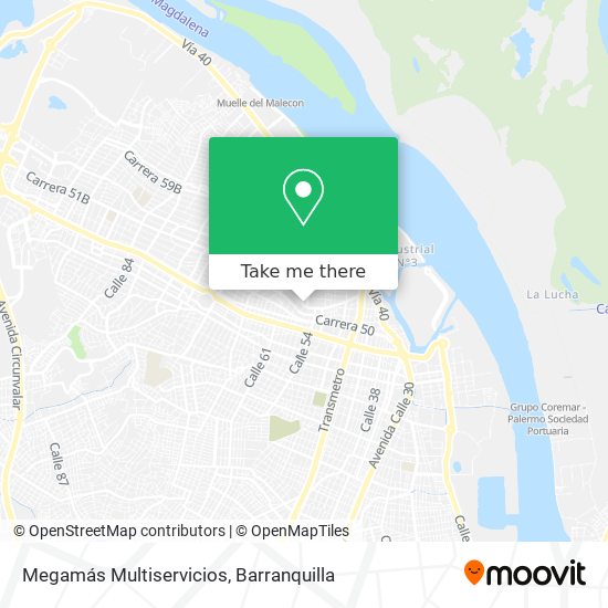 Megamás Multiservicios map