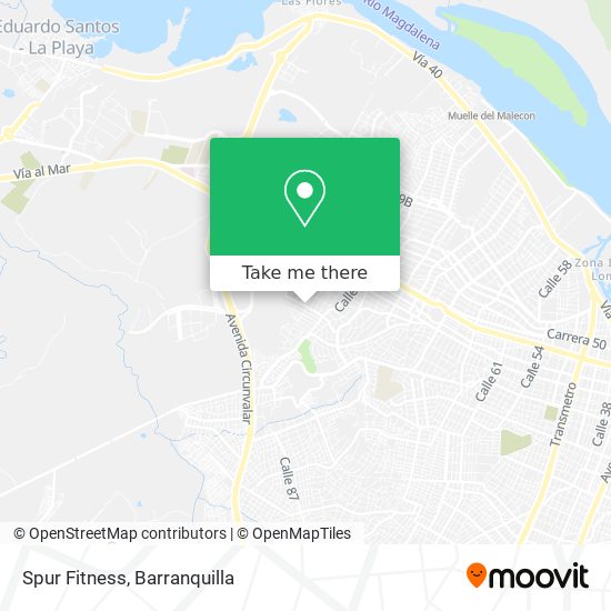 Spur Fitness map