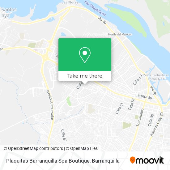 Plaquitas Barranquilla Spa Boutique map