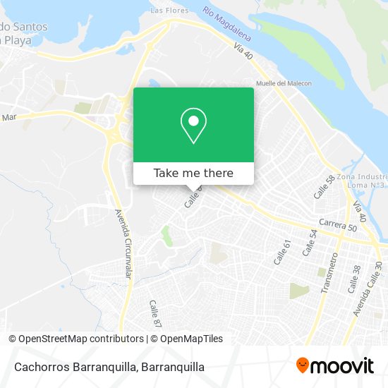 Cachorros Barranquilla map