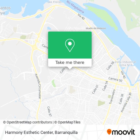 Harmony Esthetic Center map