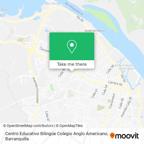 Mapa de Centro Educativo Bilingüe Colegio Anglo Americano