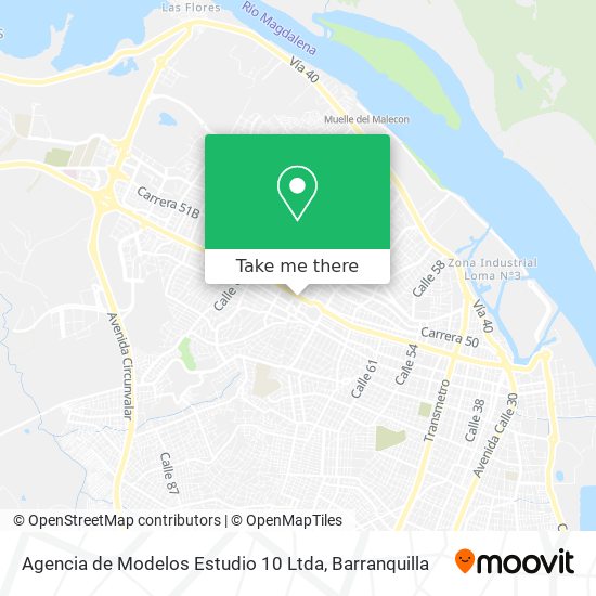 Agencia de Modelos Estudio 10 Ltda map