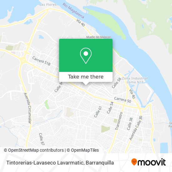 Tintorerias-Lavaseco Lavarmatic map