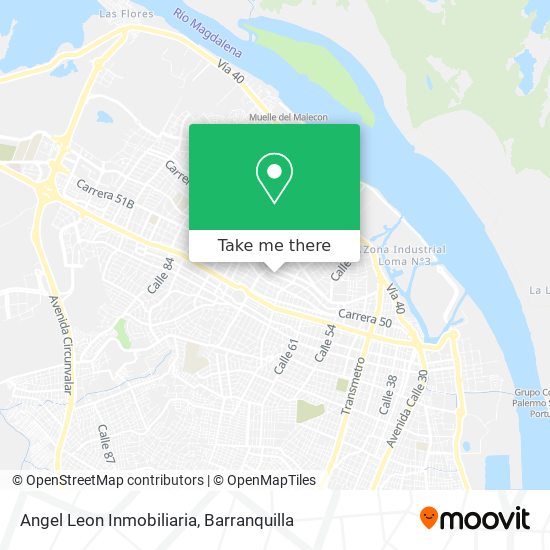 Mapa de Angel Leon Inmobiliaria