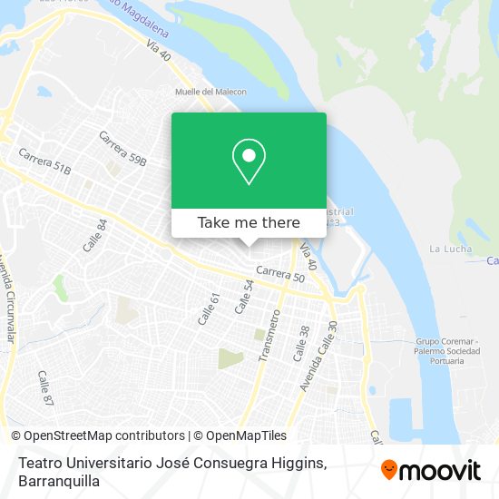 Teatro Universitario José Consuegra Higgins map