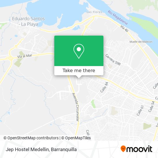 Mapa de Jep Hostel Medellin