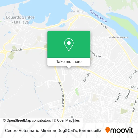 Centro Veterinario Miramar Dog&Cat's map