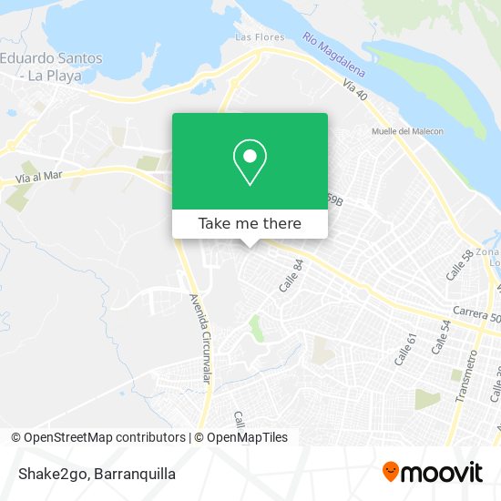 Mapa de Shake2go