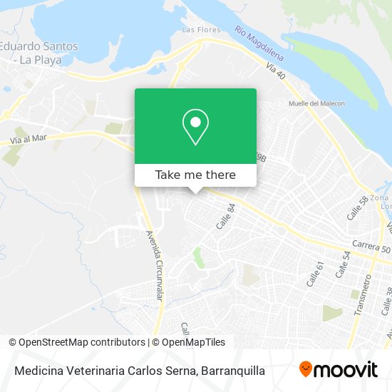 Medicina Veterinaria Carlos Serna map