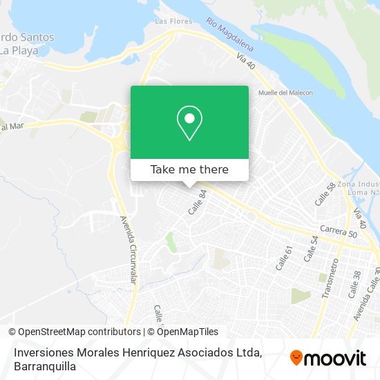 Inversiones Morales Henriquez Asociados Ltda map