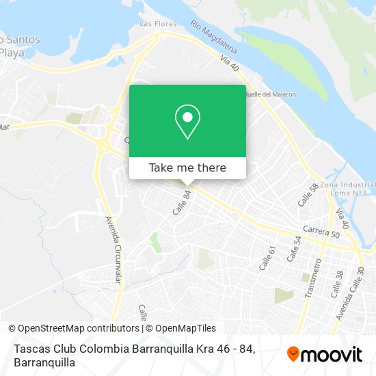 Tascas Club Colombia Barranquilla Kra 46 - 84 map