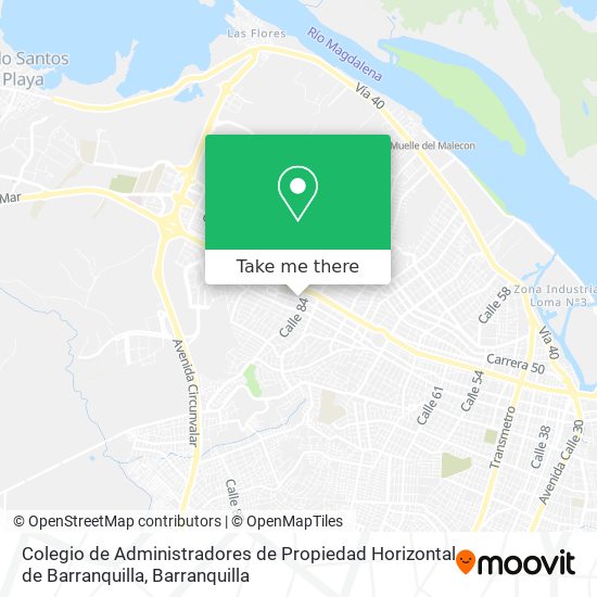 Colegio de Administradores de Propiedad Horizontal de Barranquilla map