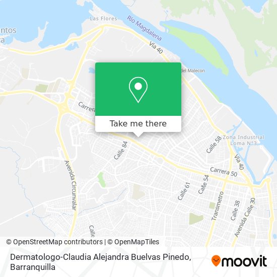 Dermatologo-Claudia Alejandra Buelvas Pinedo map
