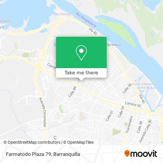 Mapa de Farmatodo Plaza 79