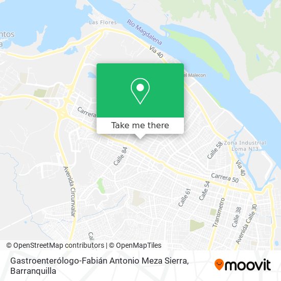 Gastroenterólogo-Fabián Antonio Meza Sierra map