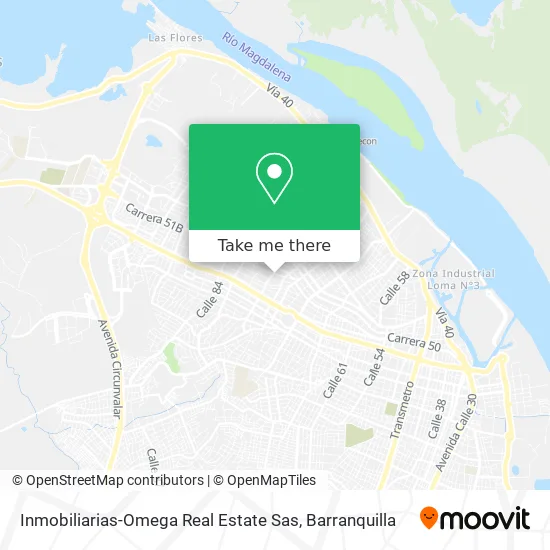 Inmobiliarias-Omega Real Estate Sas map