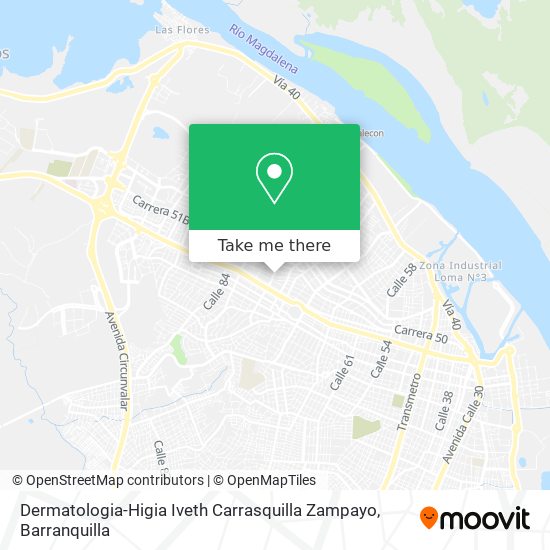 Dermatologia-Higia Iveth Carrasquilla Zampayo map