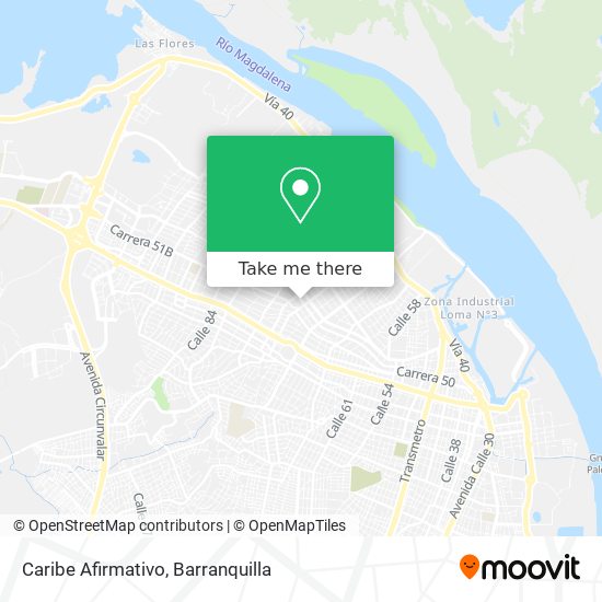 Mapa de Caribe Afirmativo