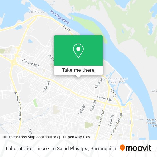 Laboratorio Clínico - Tu Salud Plus Ips. map