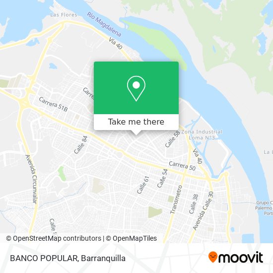 BANCO POPULAR map