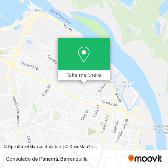 Consulado de Panamá map