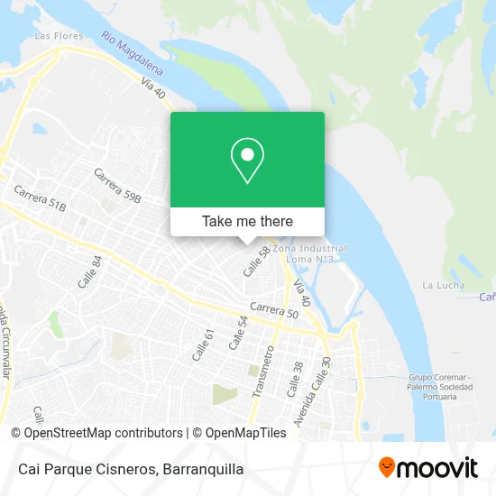Cai Parque Cisneros map
