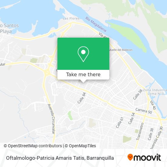 Oftalmologo-Patricia Amaris Tatis map