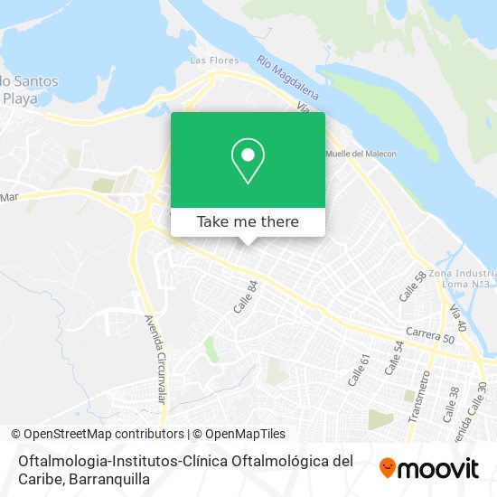 Oftalmologia-Institutos-Clínica Oftalmológica del Caribe map