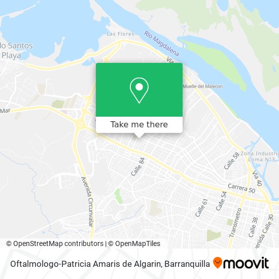 Oftalmologo-Patricia Amaris de Algarin map